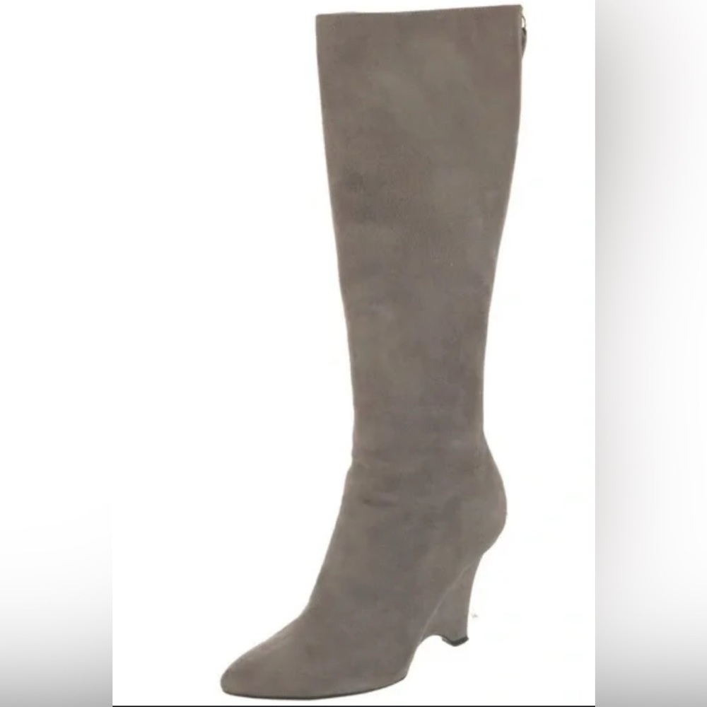 Kate Spade tall suede wedge boots